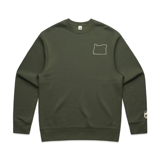Oregon Outline Crewneck