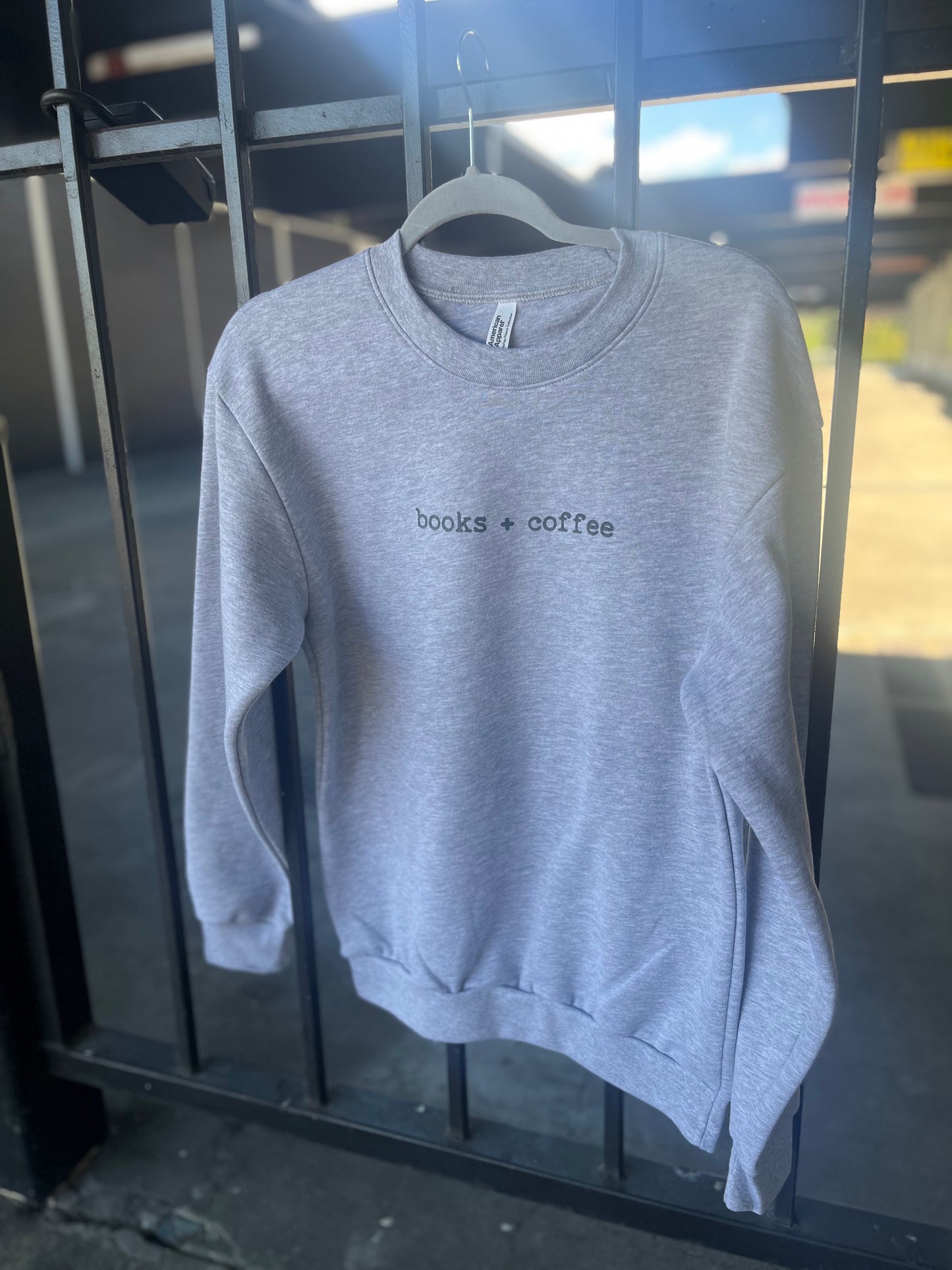 Books + Coffee Crewneck