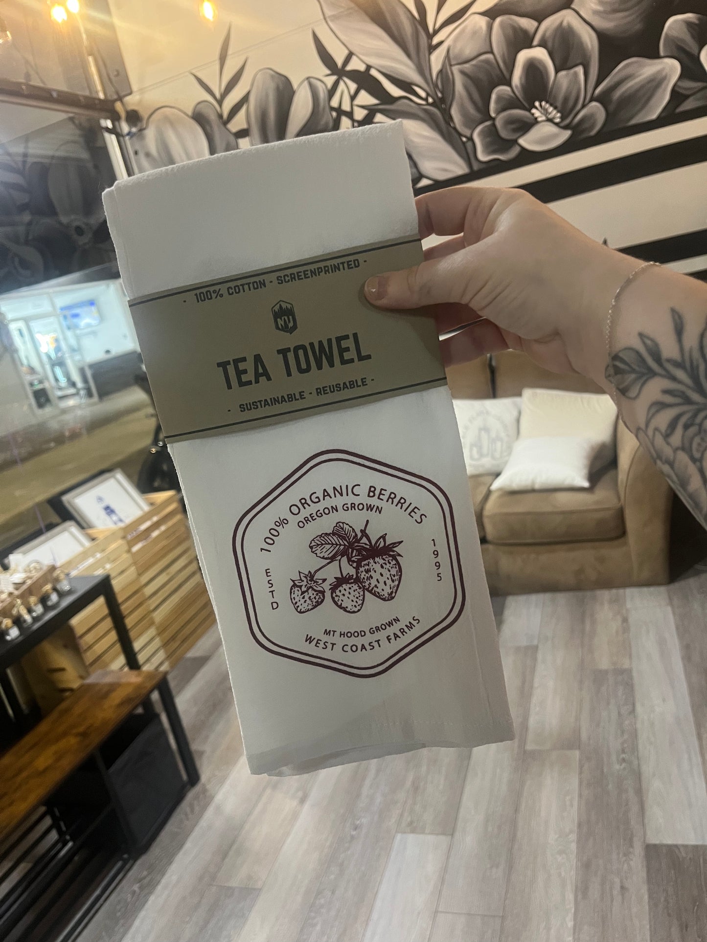 Hood Strawberry Tea Towel