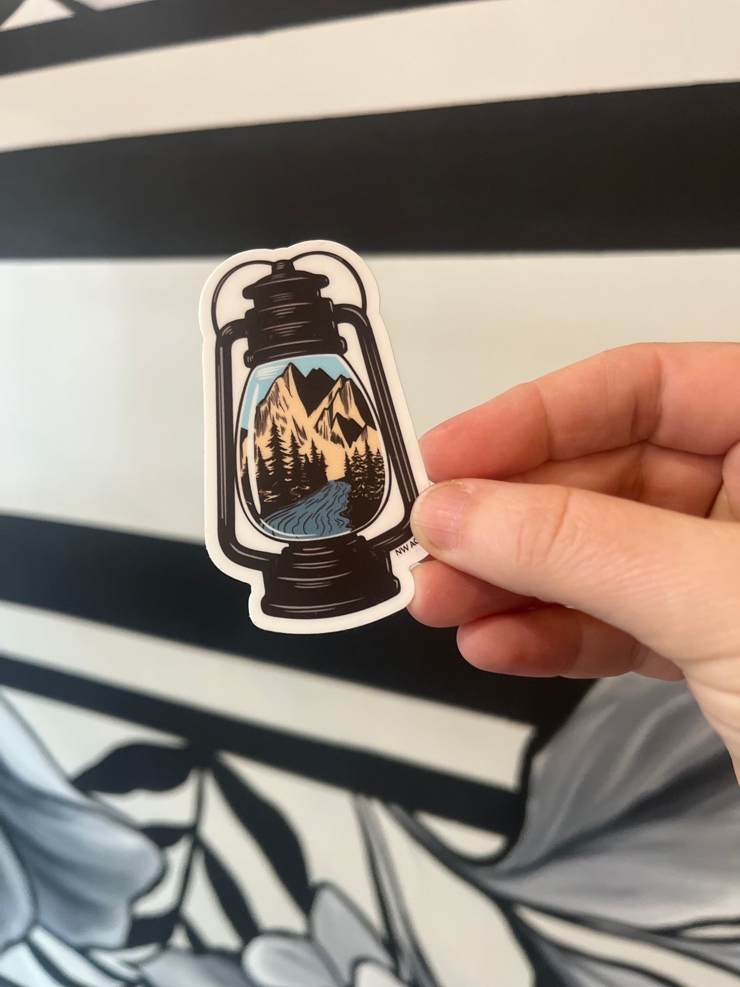 Wanderlust Lantern Sticker