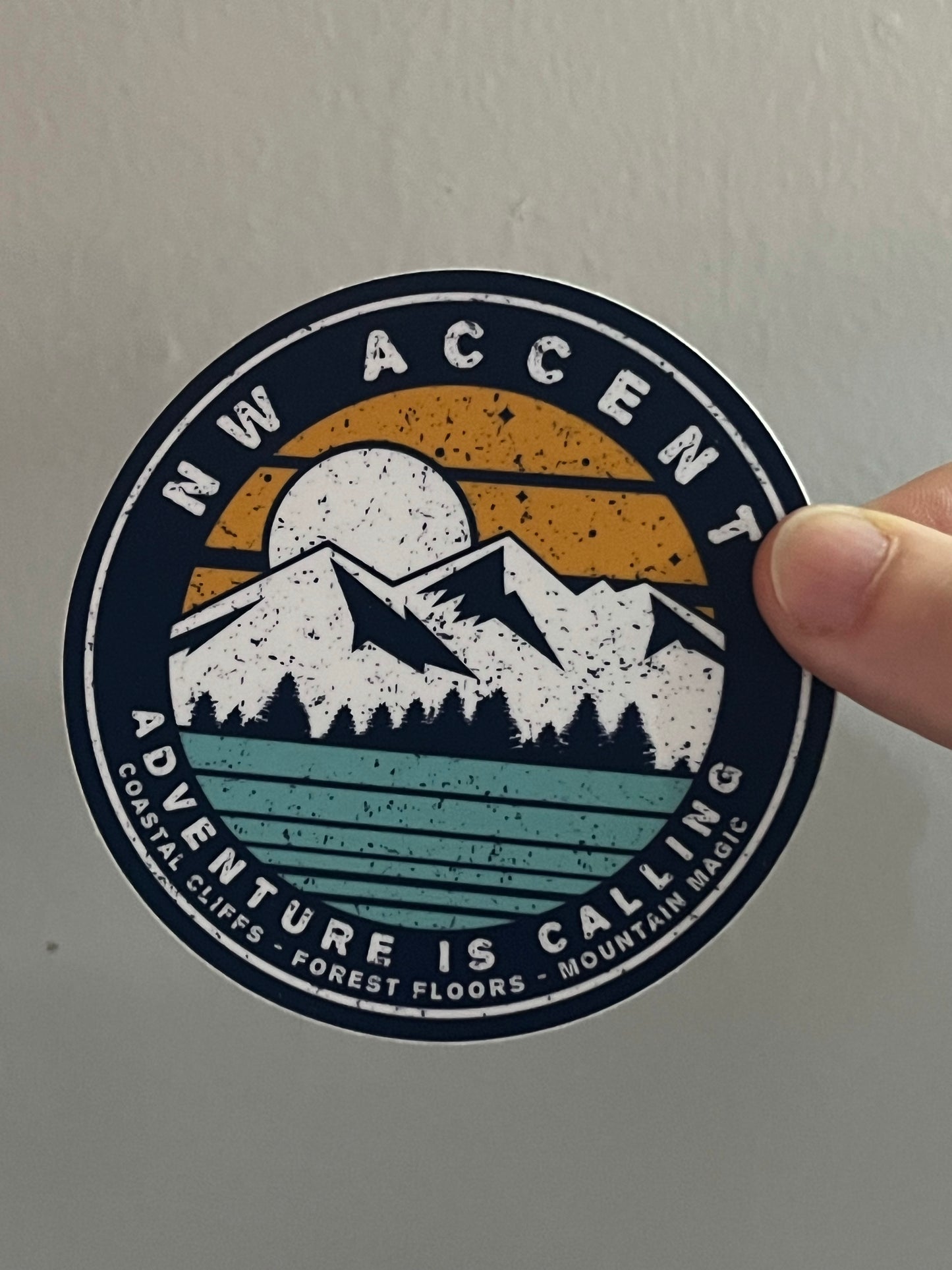 Adventure is calling sticker