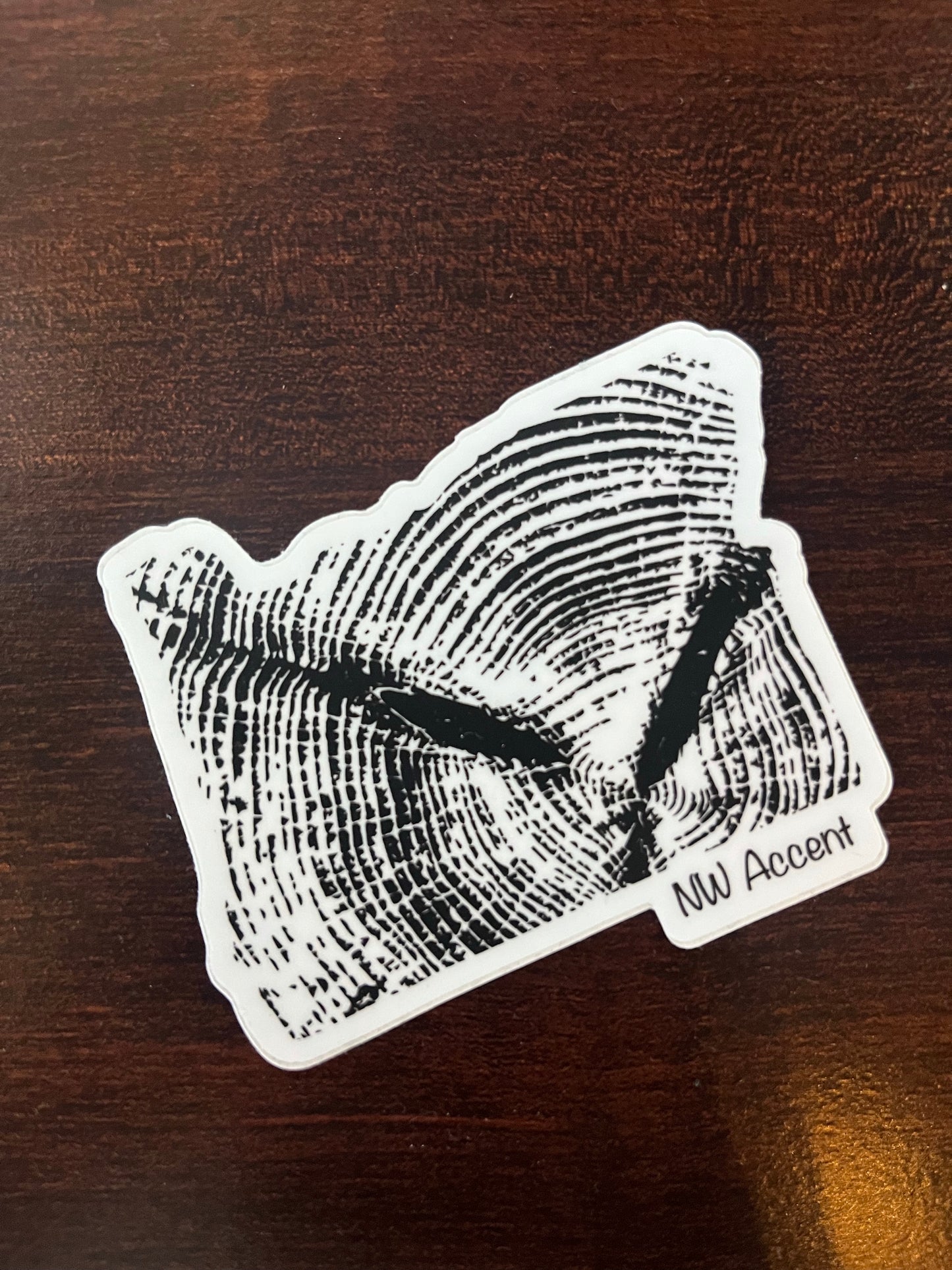 Oregon Tree Rings Sticker