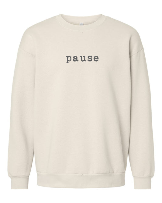 pause crewneck