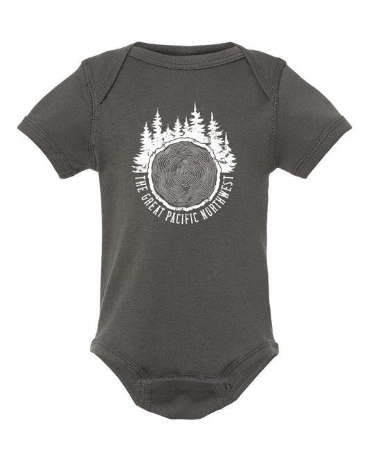 Tree Rings Onesie