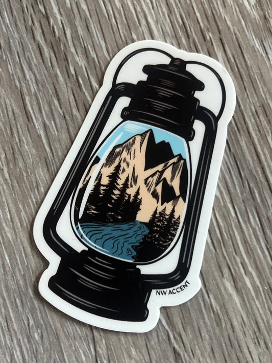 Wanderlust Lantern Sticker