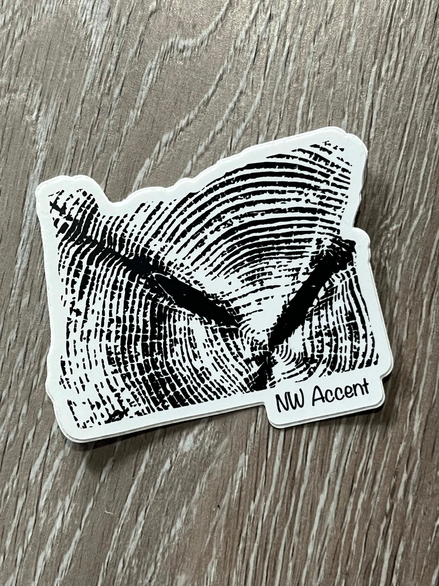 Oregon Tree Rings Sticker