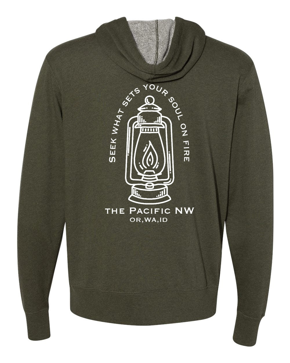 Olive Zip-Up Hoodies