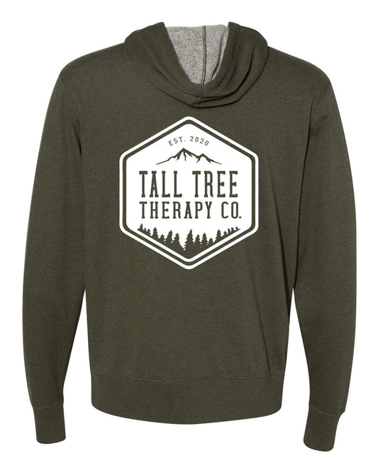Olive Zip-Up Hoodies